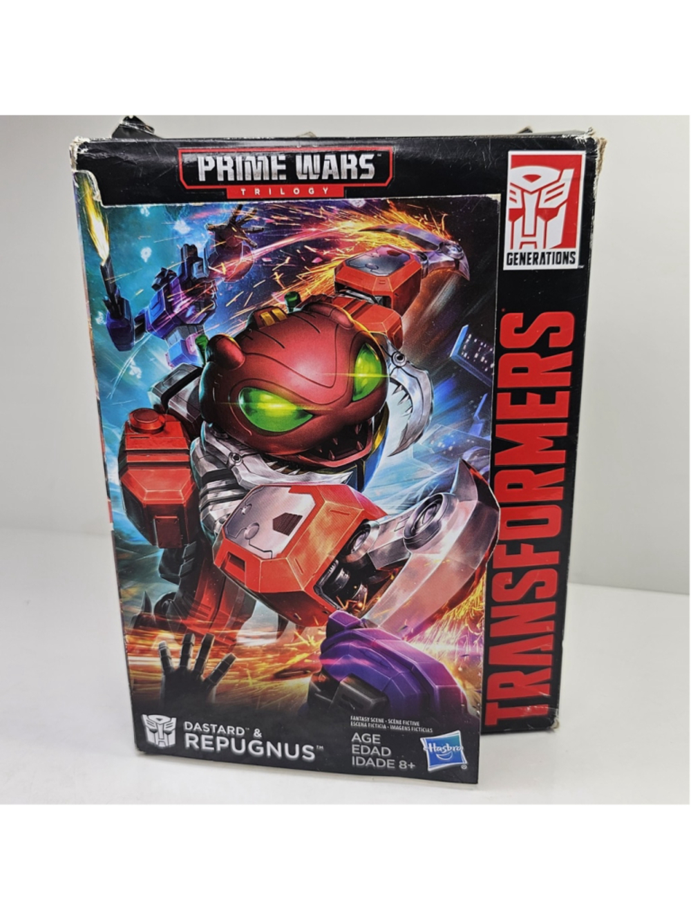 Transformers Prime Wars Trilogy Titans Return Dastard & Repugnus Damaged Box